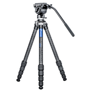 Leofoto Carbon tripod LS-255CEX Ranger mit Nivelliereinrichtung + Videoneiger BV-5