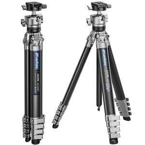 Leofoto Carbon-Dreibeinstativ AZ-235C+MBH-30 Azure Half Silver