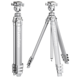 Leofoto Carbon tripod AZ-204C+LH-30R Azure Full Silver