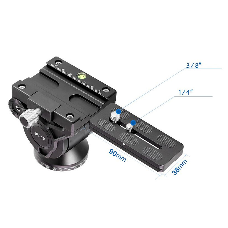 Leofoto Carbon Monopod MF-324CL + Pan-Tilt Head VD-04 + Video Tilt Head BV-10