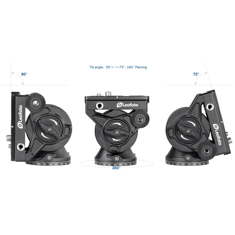 Leofoto Carbon Monopod MF-324CL + Pan-Tilt Head VD-04 + Video Tilt Head BV-10