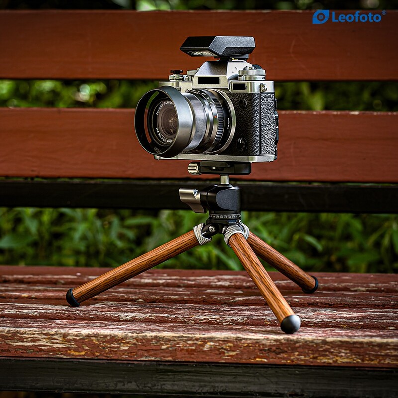 Leofoto Tischstativ MT-02C+LH-22 Wooden Color