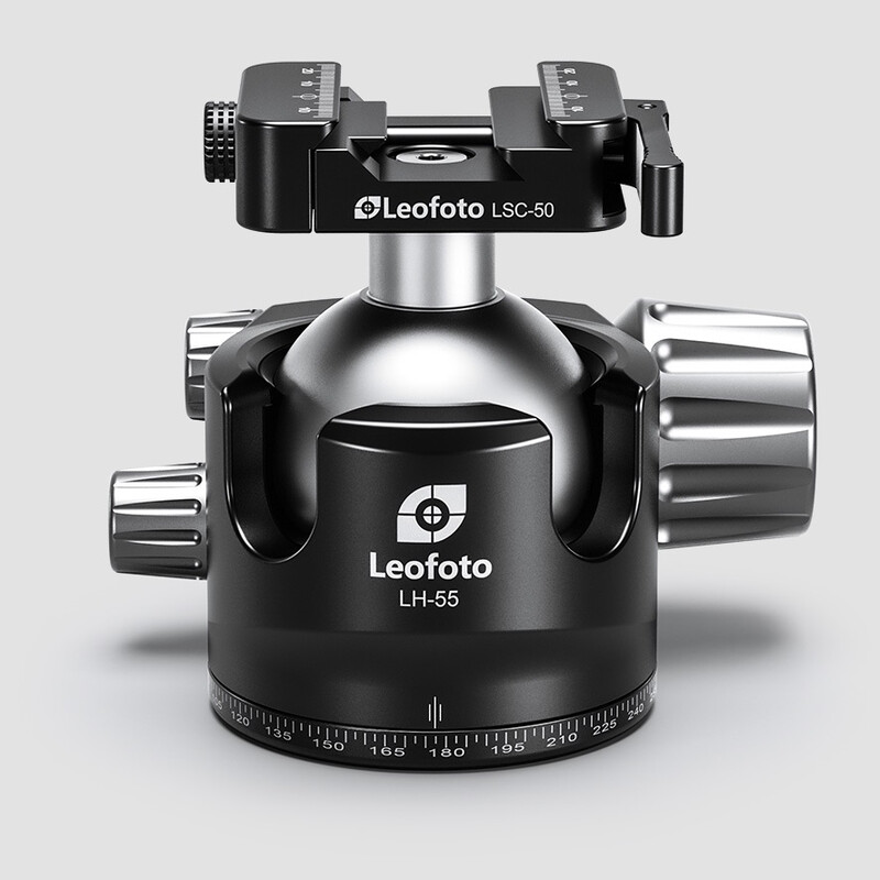 Leofoto Tripod ball-head LH-55 SC ballhead with Arca-Swiss & Picatinny mount