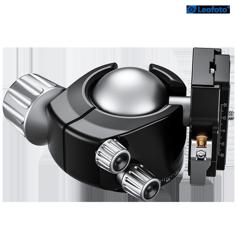Leofoto Tripod ball-head LH-55LR with LR-70 quick-release coupling