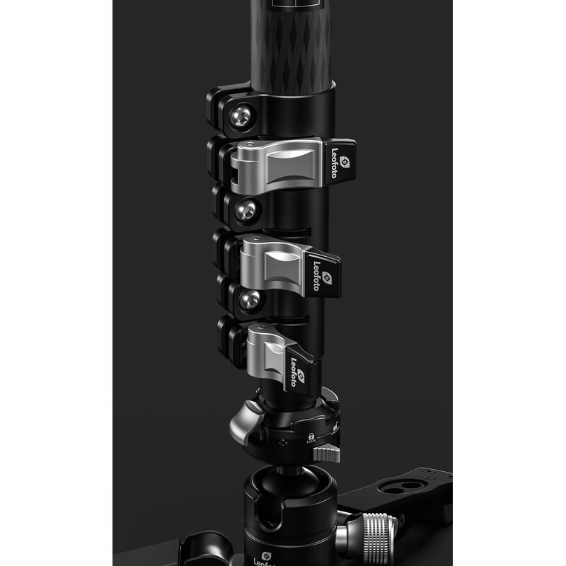 Leofoto Carbon Monopod MF-324CL + Pan-Tilt Head VD-04 + Video Tilt Head BV-10