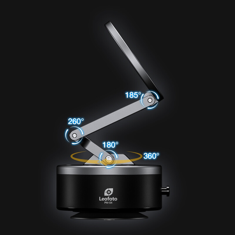 Leofoto Halterung PM-04 Magnetischer Handyhalter mit elektrischem Saugnapf