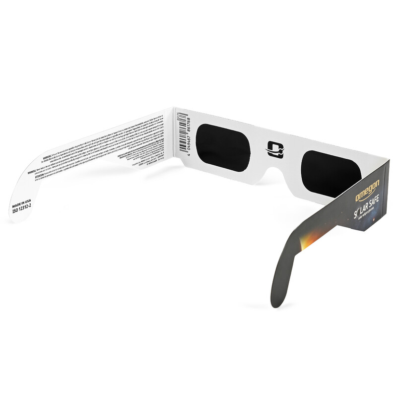 Omegon Solar Safe Solar Eclipse Glasses, 3 pieces