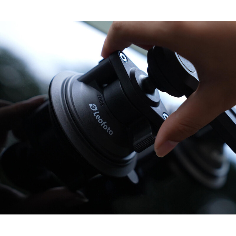 Leofoto LAC-05 Triple suction tripod for action cameras