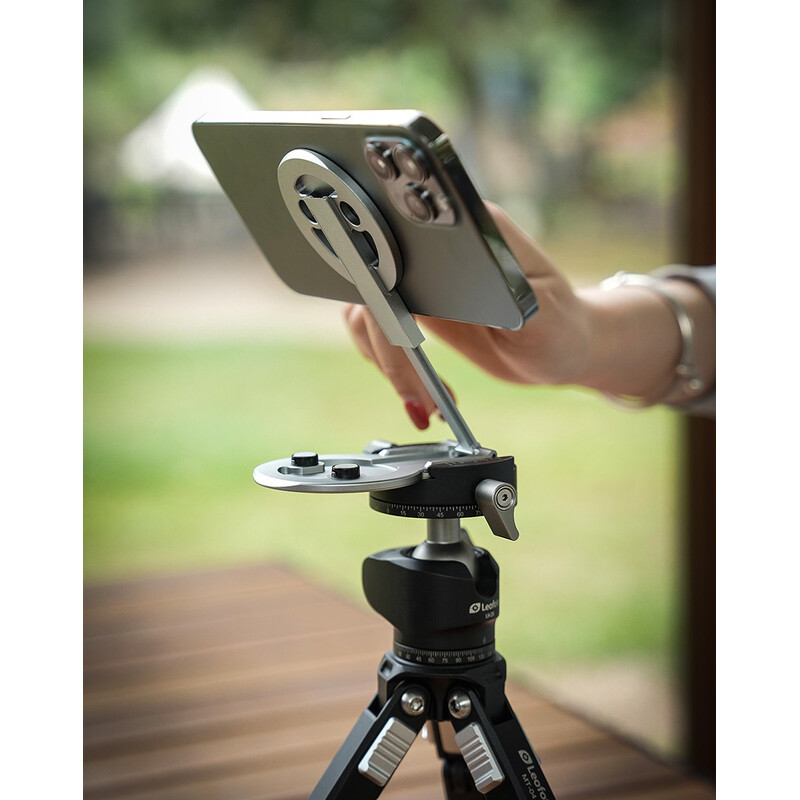 Leofoto Mounting PM-05 Magnetic Smartphone Holder Misty Gray