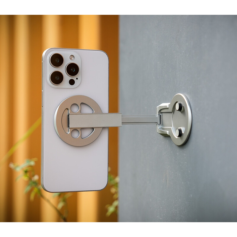 Leofoto Halterung PM-05 Magnetischer Smartphonehalter Misty Gray