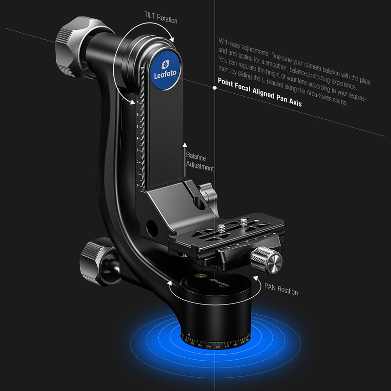 Leofoto 2-way-panheads PG-4 Gimbal