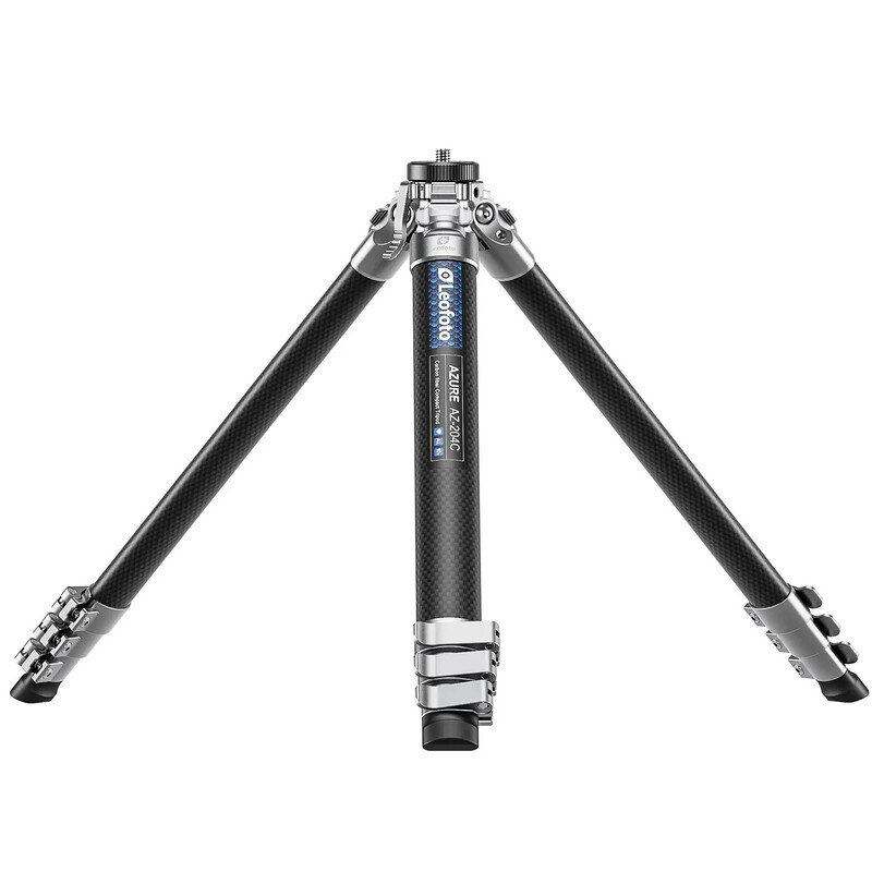 Leofoto Carbon-Dreibeinstativ AZ-204C+LH-25R Azure Half Silver