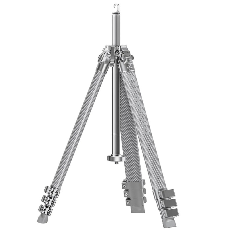 Leofoto Carbon-Dreibeinstativ AZ-204C+LH-30R Azure Full Silver